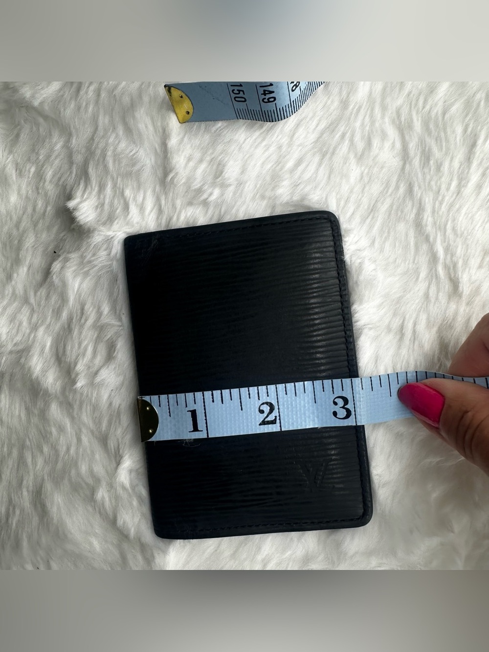 *LOUIS VUITTON* Black Epi Leather Pocket Organizer Card Holder Wallet - Picture 10 of 10